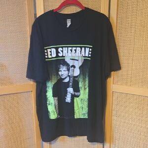 Ed Sheeran Black Graphic T-Shirt XL Concert Tee Unisex